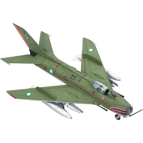TECKEEN J-6 Pakistan Air Force Legierung Flugzeugmodell 1:72 21 cm Sammlung Dekoration