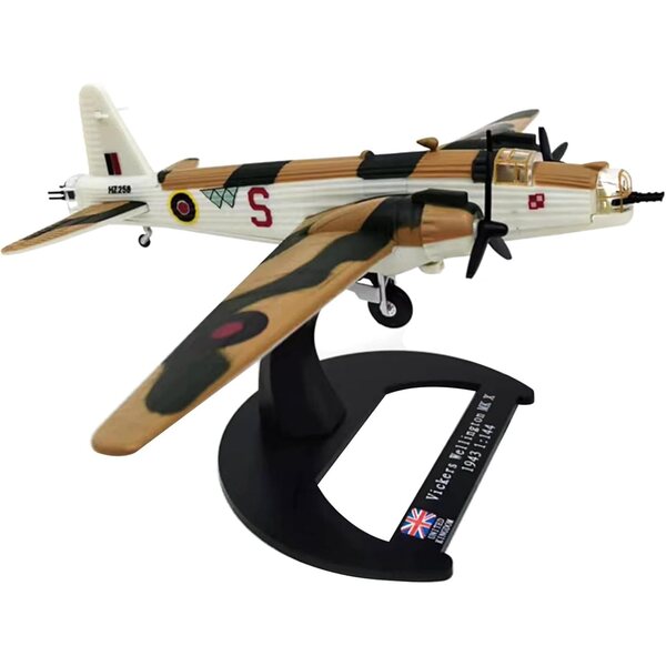 Vickers Wellington Bomber-Flugzeugmodell 1:144 – Nachbildung aus Legierung aus dem Zweiten Weltkrieg im Vereinigten Königreich