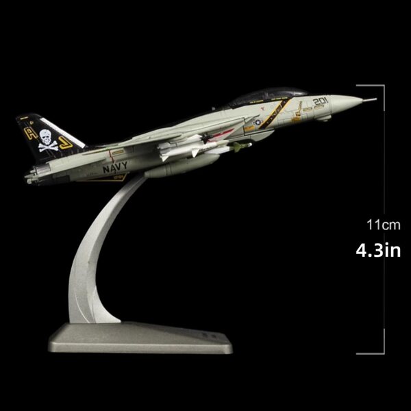 US Navy F-14 Tomcat Legierungsmodell 1:144 – Sammlerflugzeug ZEZEFUFU
