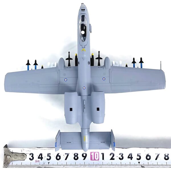 MOUDOAUER US A-10A Flugzeugmodell 1/100 aus hochwertiger Druckgusslegierung 16,5 cm