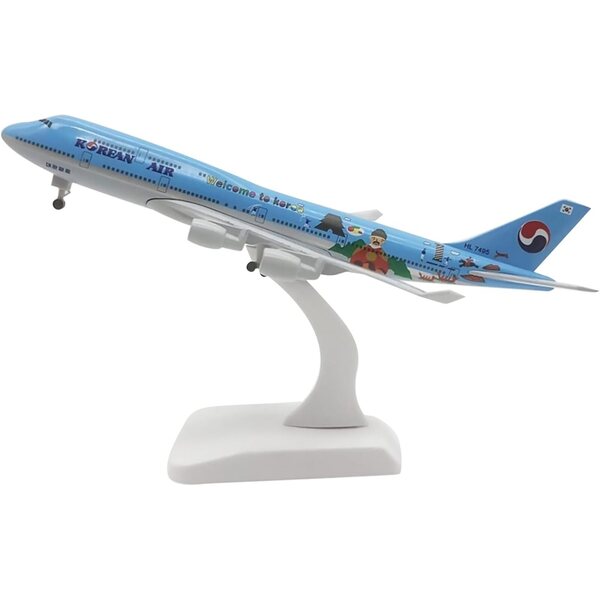 Korean Air B747 1:350 Flugzeugmodell aus Druckgusslegierung, Sammlung und Dekoration