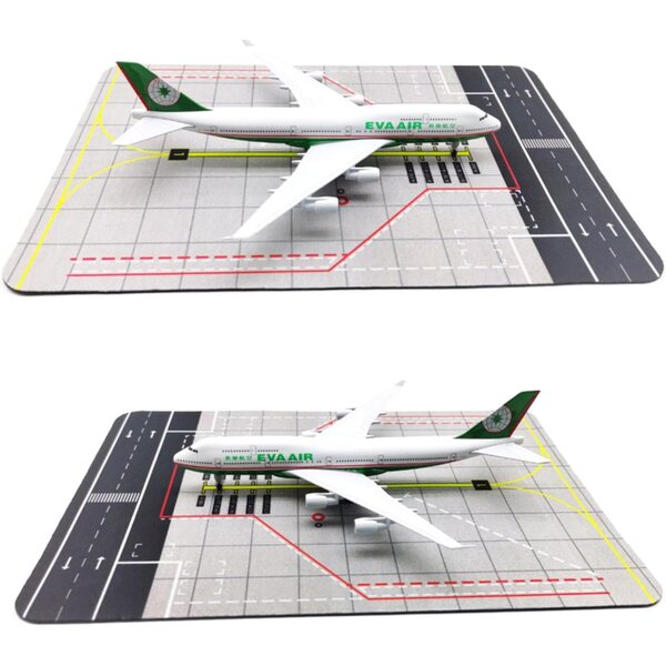 Eva Air B747 Flugzeugmodell aus Legierung im Maßstab 1:350, realistische Details und Ausstellungsstand