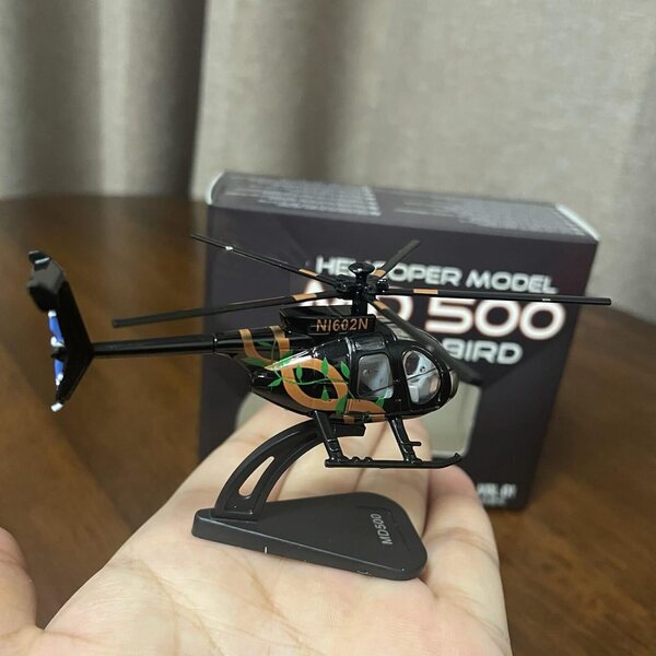 USA Bird MD500 Hubschraubermodell aus Legierung 1:100 – Sammlung und Dekoration