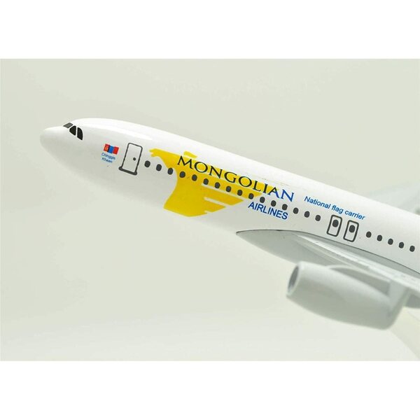 Alloy-Flugzeugmodell der Mongolian Airlines B767 im Maßstab 1:400 mit NATEFEMIN-Ausstellungsständer