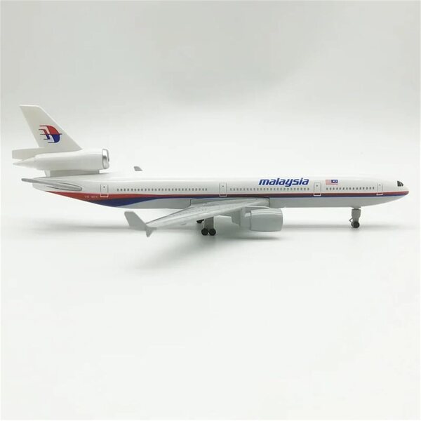 Legierungsflugzeugmodell Malaysia MD-11 im Maßstab 1:400 für Sammler und Enthusiasten