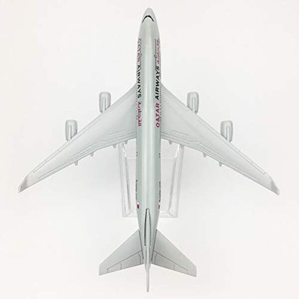 ZEZEFUFU B747 1:400 Legierungsflugzeugmodell mit Display – Sammlung und Dekoration