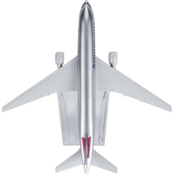 ZEZEFUFU B777 Flugzeugmodell aus Legierung im Maßstab 1:400 mit elegantem Dekorationsständer