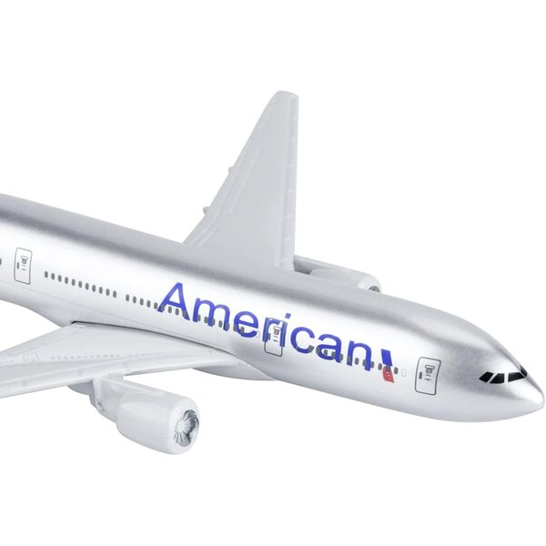 ZEZEFUFU B777 Flugzeugmodell aus Legierung im Maßstab 1:400 mit elegantem Dekorationsständer