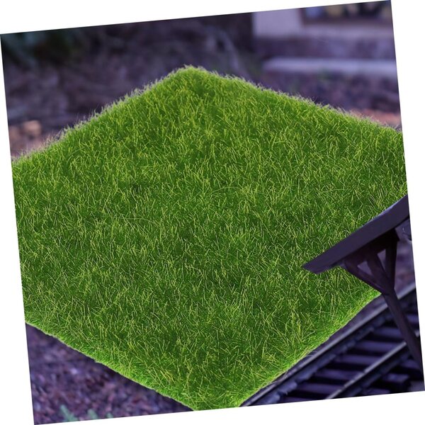 10 pezzi Tappeto Erboso Imitazione Realistico per Micro Paesaggio e Decorazioni Verdi