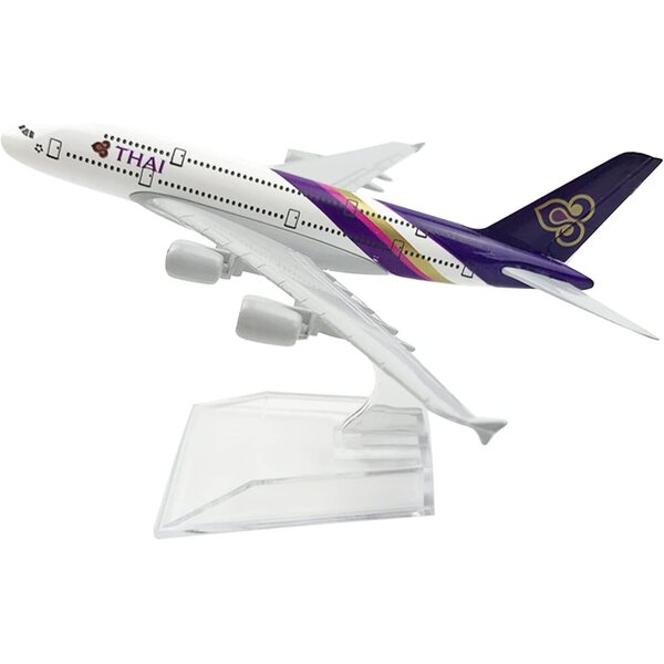 ZEZEFUFU A380 Thailand 1:400 Flugzeugmodell für Sammler und elegante Dekoration