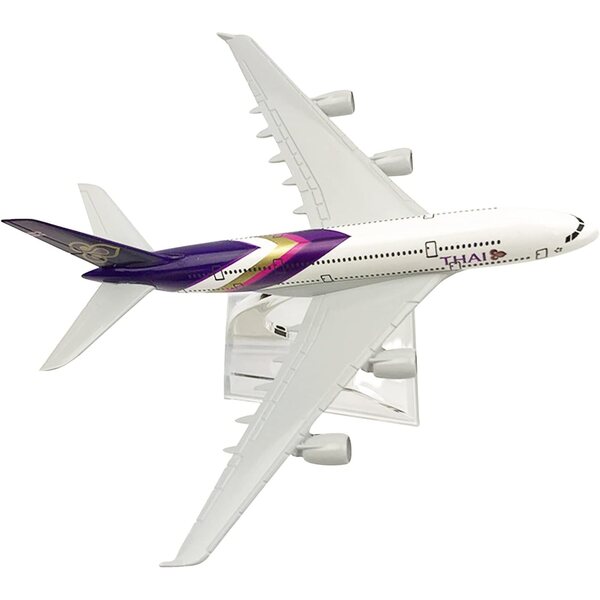 ZEZEFUFU A380 Thailand 1:400 Flugzeugmodell für Sammler und elegante Dekoration