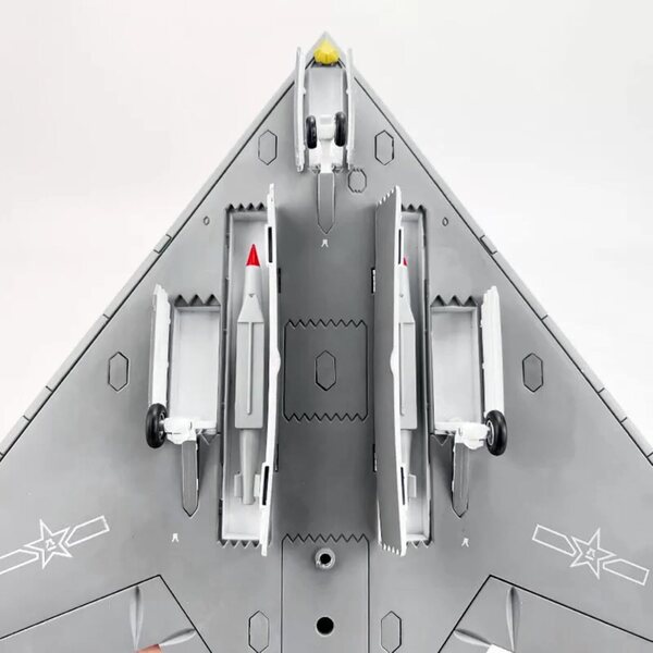ZEZEFUFU G-11 Stealth UAV 1:45 Flugzeugmodell aus Legierung, Dekoration und Sammlung