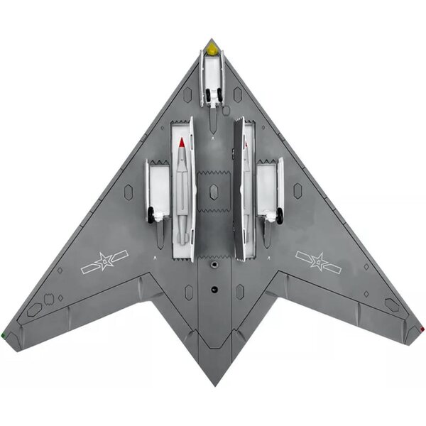 ZEZEFUFU G-11 Stealth UAV 1:45 Flugzeugmodell aus Legierung, Dekoration und Sammlung