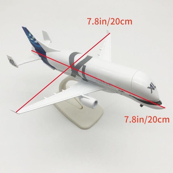 Beluga XL A330-700L 1:400 Legierungsflugzeugmodell mit Display, perfektes Sammlergeschenk