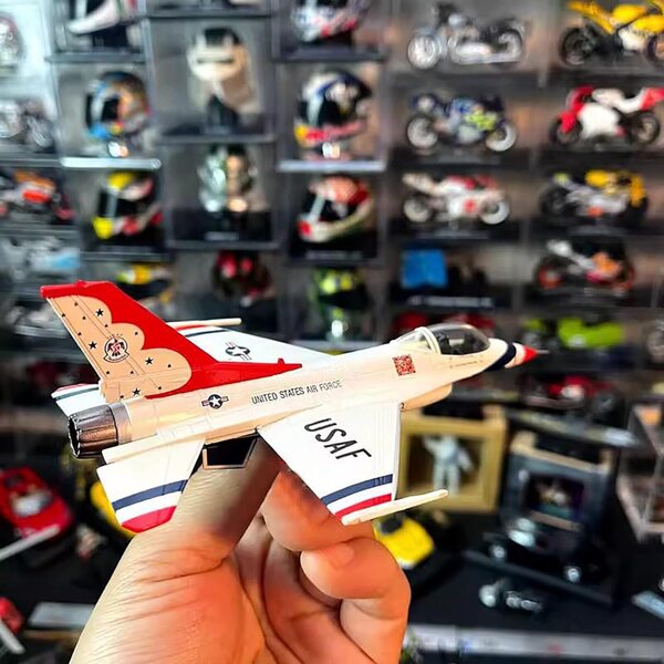 TECKEEN USAF F-16 Fighting Falcon Thunderbirds 1:100 Legierungsmodell