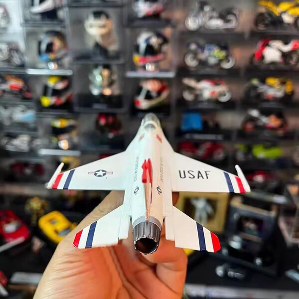 F-16 Fighting Falcon Thunderbirds 1:100 Flugzeugmodell aus Druckgusslegierung ZEZEFUFU