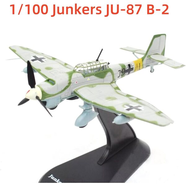 1:100 Deutscher Bomber WWII Stuka Junkers Ju-87 B-2 Legierungsmodell DAGIJIRD