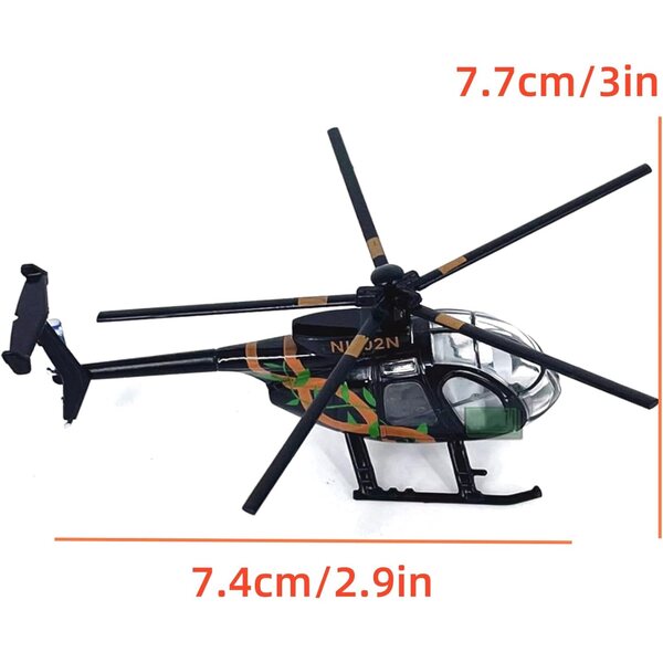 USA Bird MD500 Hubschraubermodell aus Legierung 1:100 – Sammlung und Dekoration