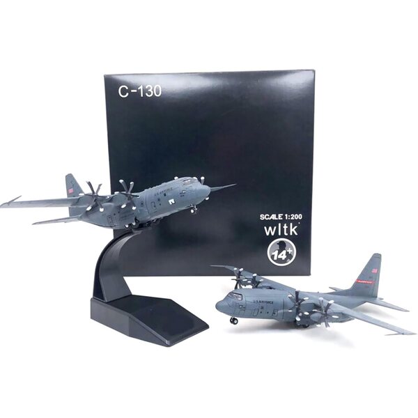 US C-130 Hercules 1:200 Legierungsflugzeugmodell | Display inklusive