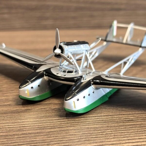 TECKEEN WWII SIAI-Marchetti S.55X Legierungsflugzeugmodell im Maßstab 1:144, 12 x 17 cm