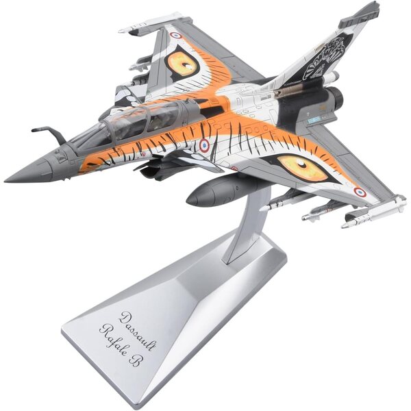 MOUDOAUER Rafale B Tiger Kampfflugzeugmodell 1:72 aus Druckgusslegierung 21 cm