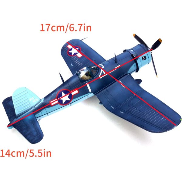 WWII USN F4U Corsair Fighter VF-17 Legierungsflugzeugmodell im Maßstab 1:72 DAGIJIRD