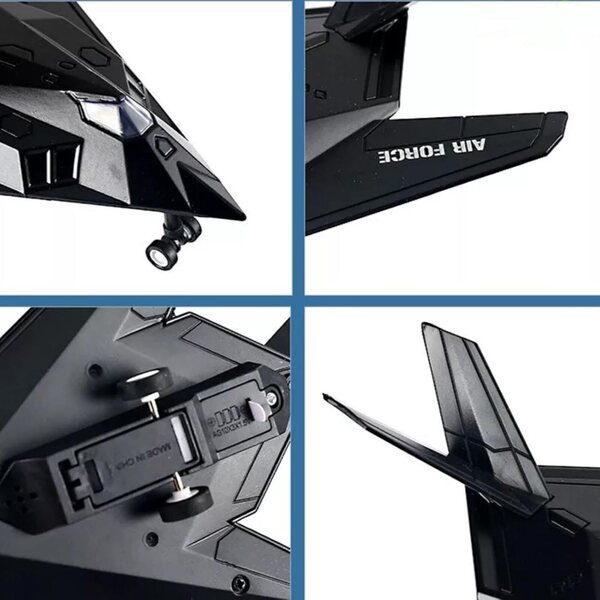 US F-117 Nighthawk Stealth Fighter 1:300 Legierungsmodell mit Sound und Licht