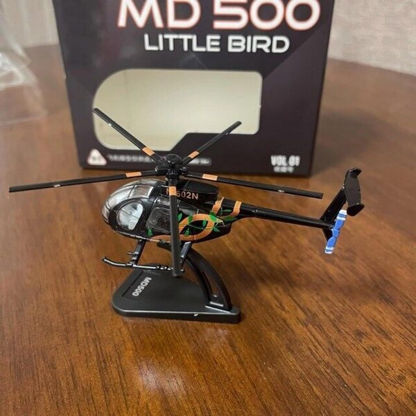 USA Bird MD500 1:100 Legierungshubschraubermodell – Dagijird Detaillierte Sammlung