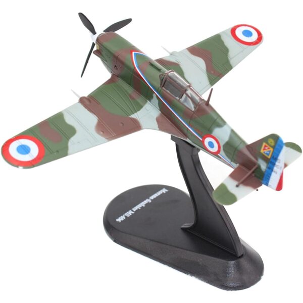 Morane-Saulnier MS.406 WWII 1:72 Legierungsmodell | MOUDOAUER Sammlerflugzeug
