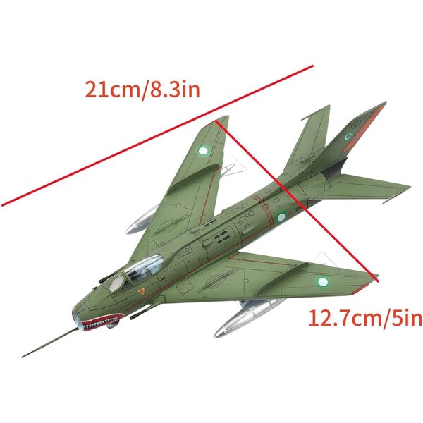 1:72 Legierungsmodell Pakistan Air Force J-6 Fighter Druckguss MOUDOAUER