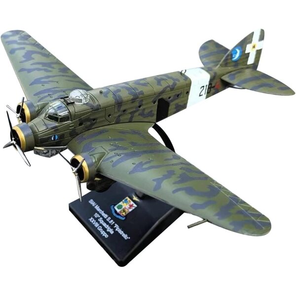 Italienisches Savoia SIAI-Marchetti S.81 Bombermodell aus dem Zweiten Weltkrieg in Legierung 1:144