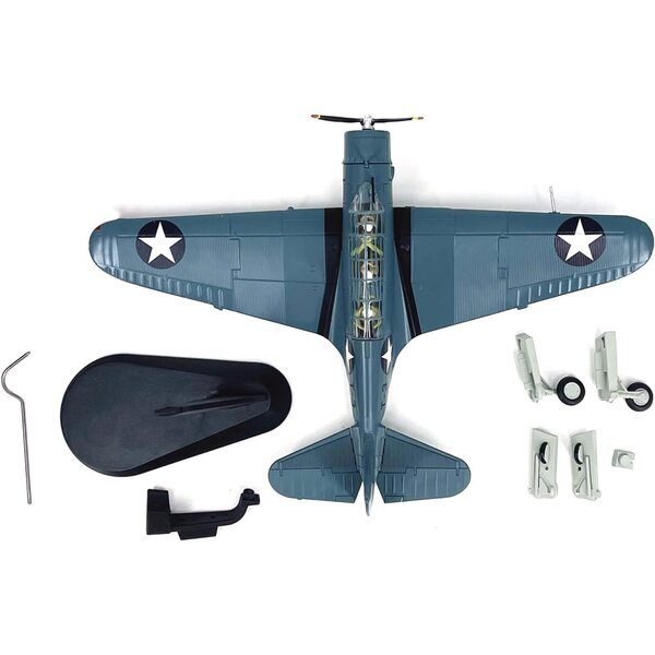 TBD Devastator US Navy WWII Bombermodell aus Legierung im Maßstab 1:72 – ZEZEFUFU