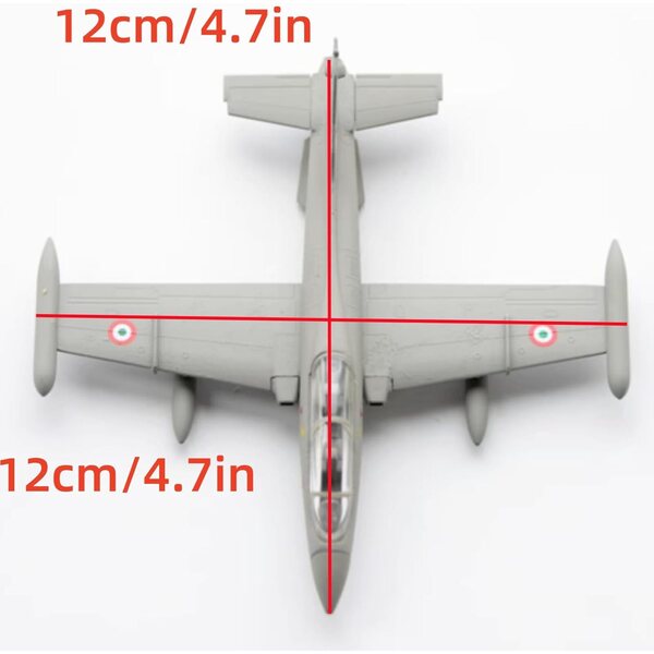 Italien MB339 Fighter 1:94 Legierungsflugzeugmodell | Sammlung und Dekoration