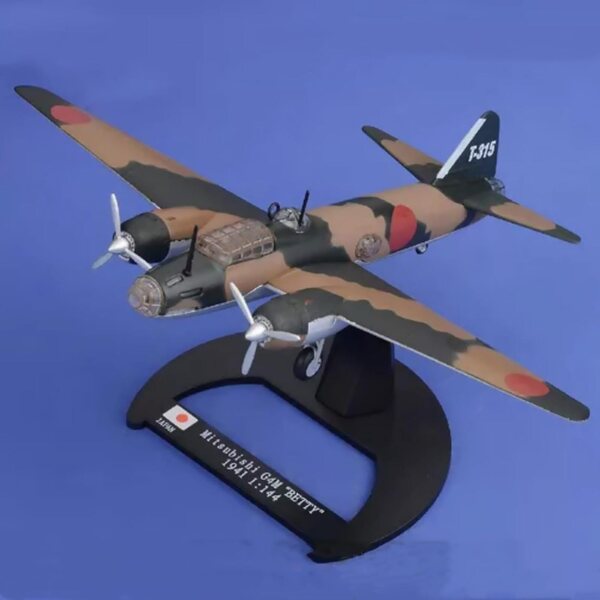Druckgussmodell WWII G4M Betty Bomber 1:144 MOUDOAUER – Sammlung und Dekoration