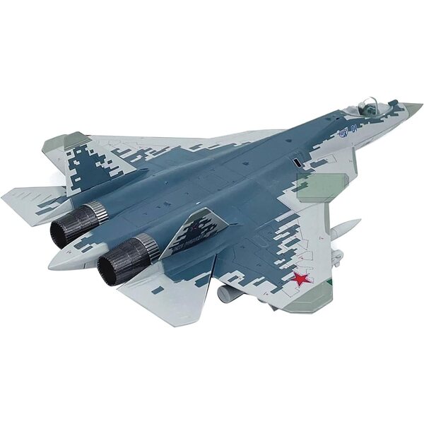 Suchoi Su-57 1:72 Legierungsflugzeugmodell | Originalgetreue Nachbildung des russischen Sammlerstücks