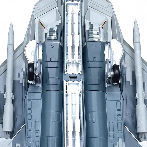 Suchoi Su-57 1:72 Legierungsflugzeugmodell | Originalgetreue Nachbildung des russischen Sammlerstücks