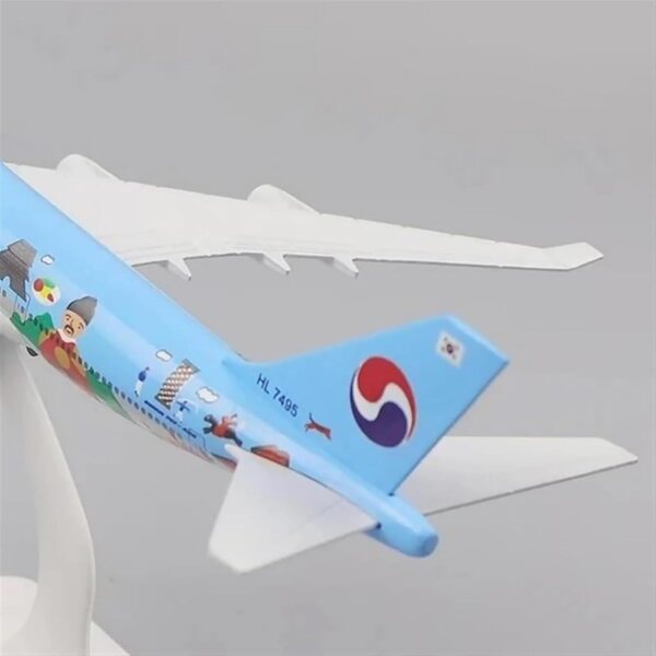 Korean Air B747 1:350 Flugzeugmodell aus Druckgusslegierung – Sammlung und Dekoration