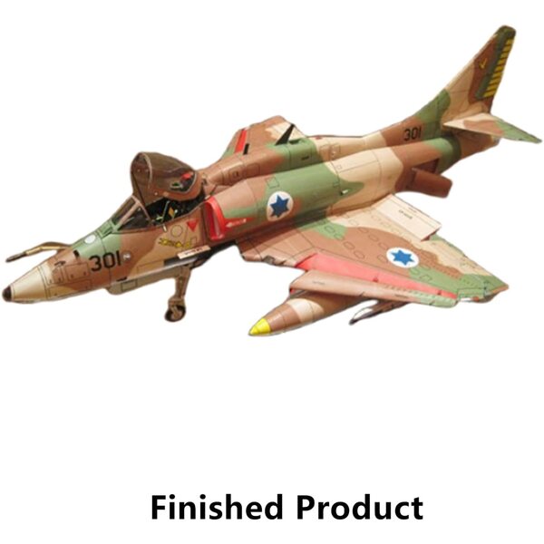 TECKEEN Papiermodellbausatz A-4 Skyhawk Fighter 1:32 – Militärsammlung zum Zusammenbauen