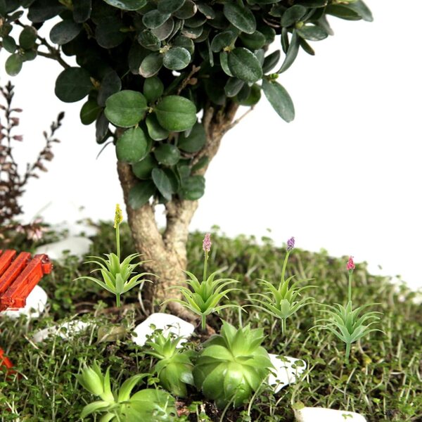 30 Miniaturen aus künstlichen Gräsern und Blumen für simulierte Landschaften und kreative DIY-Projekte