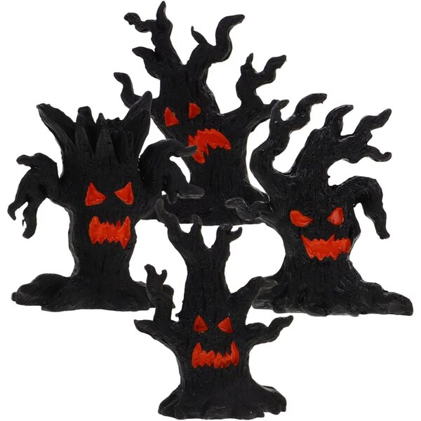 ERINGOGO 4 Statuette Miniature Halloween in Resina per Decorazioni Casa e Micro Paesaggi