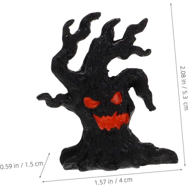 ERINGOGO 4 Statuette Miniature Halloween in Resina per Decorazioni Casa e Micro Paesaggi
