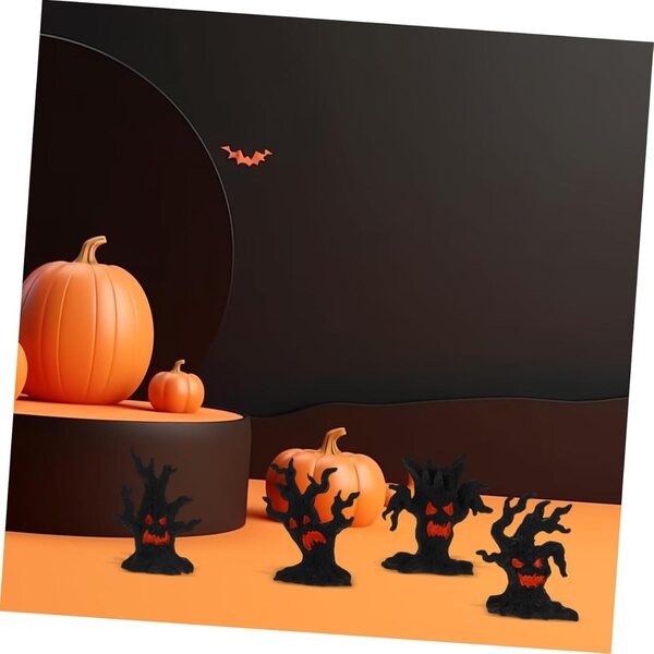 ERINGOGO 4 Statuette Miniature Halloween in Resina per Decorazioni Casa e Micro Paesaggi