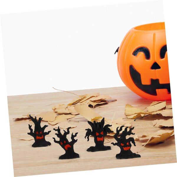 ERINGOGO 4 Statuette Miniature Halloween in Resina per Decorazioni Casa e Micro Paesaggi