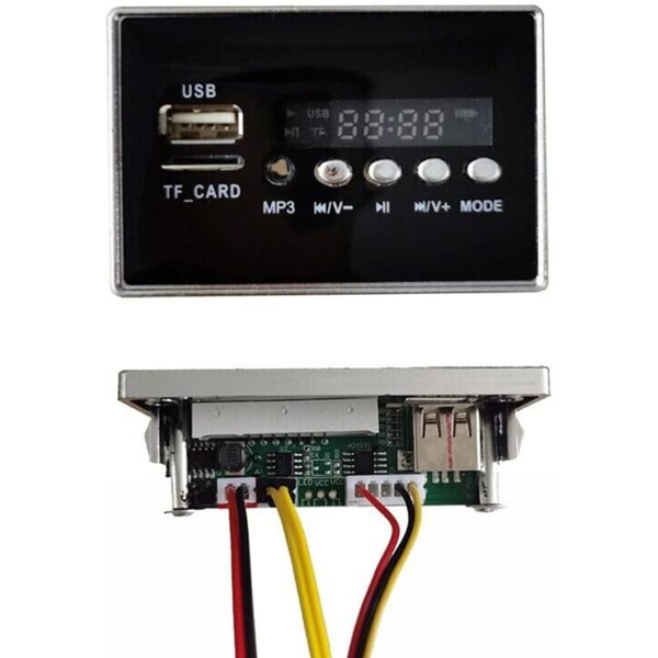 Scheda musicale per auto elettrica bambini 12V con USB, MP3 e display integrato