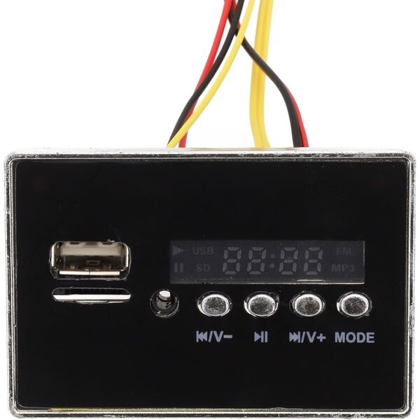 Scheda musicale per auto elettrica bambini 12V con USB, MP3 e display integrato