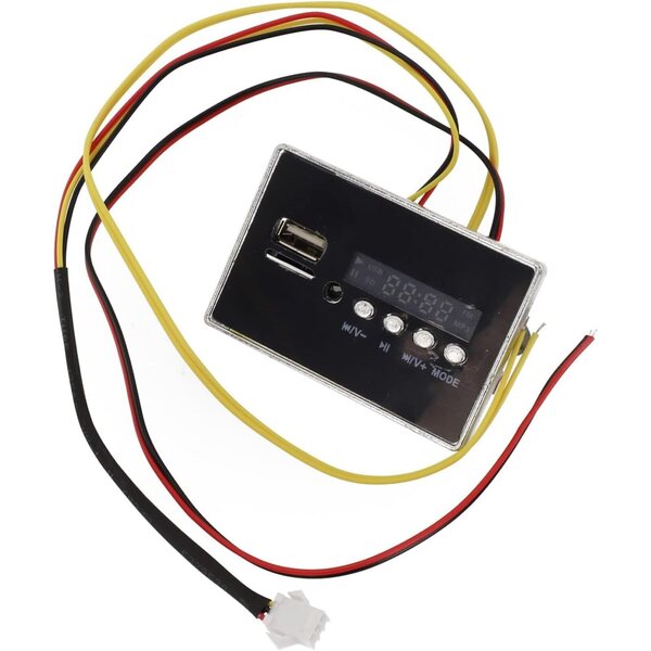 Scheda musicale per auto elettrica bambini 12V con USB, MP3 e display integrato