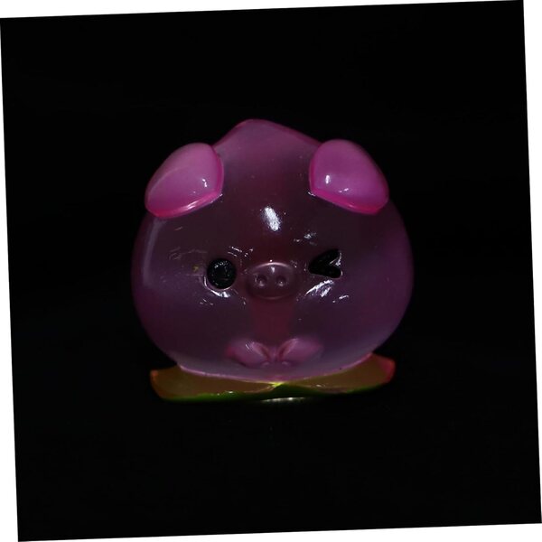 8 Statuette Maiali in Resina Rosa - Mini Figure per Giardino, Auto e Decorazioni