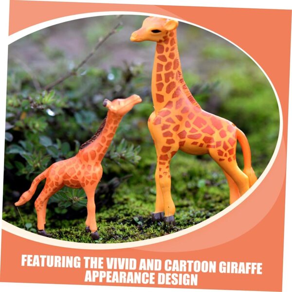 Miniatur-Giraffenfiguren aus Kunstharz für Haus-, Garten- und Rasendekorationen