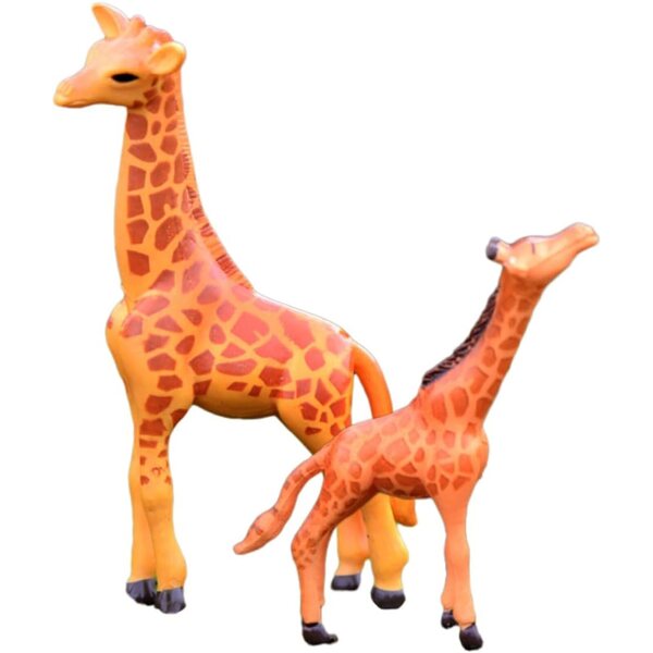 Miniatur-Giraffenfiguren aus Kunstharz für Haus-, Garten- und Rasendekorationen