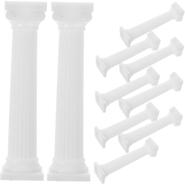 12 Mini Colonne Romane Decorative per Matrimonio, Diorami e Fotografie Realistiche